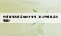 程序员和黑客搞笑段子视频（采访程序员搞笑视频）