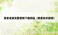 黑客老婆完整视频下载网站（黑客技术视频）