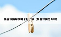 黑客攻防学校哪个好上学（黑客攻防怎么样）