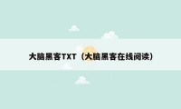 大脑黑客TXT（大脑黑客在线阅读）