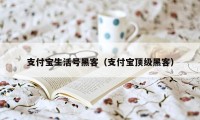 支付宝生活号黑客（支付宝顶级黑客）