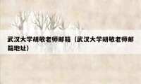 武汉大学胡敏老师邮箱（武汉大学胡敏老师邮箱地址）