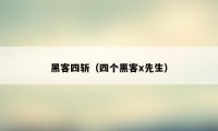 黑客四斩（四个黑客x先生）