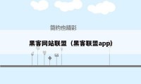 黑客网站联盟（黑客联盟app）