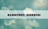 美女黑客代码软件（恶搞黑客代码）