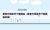 黑客代码软件下载网站（黑客代码软件下载网站安装）