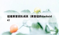 组建黑客团队成员（黑客组织darkside）